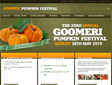Tablet Screenshot of goomeripumpkinfestival.com.au